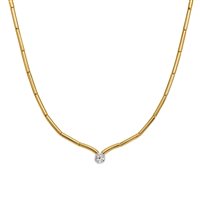 Necklace Idee Preziose dal 1987 Woman in White Gold Diamante IP.CK18M/1D